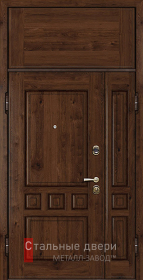 Стальная дверь С фрамугой №2 с отделкой МДФ ПВХ