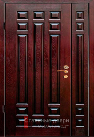 Стальная дверь Двухстворчатая дверь с терморазрывом №10 с отделкой МДФ ПВХ