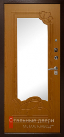 Стальная дверь Дверь с терморазрывом с зеркалом №10 с отделкой МДФ ПВХ
